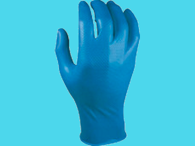 Gants M-safe nitrile Grippaz 308B bleus L